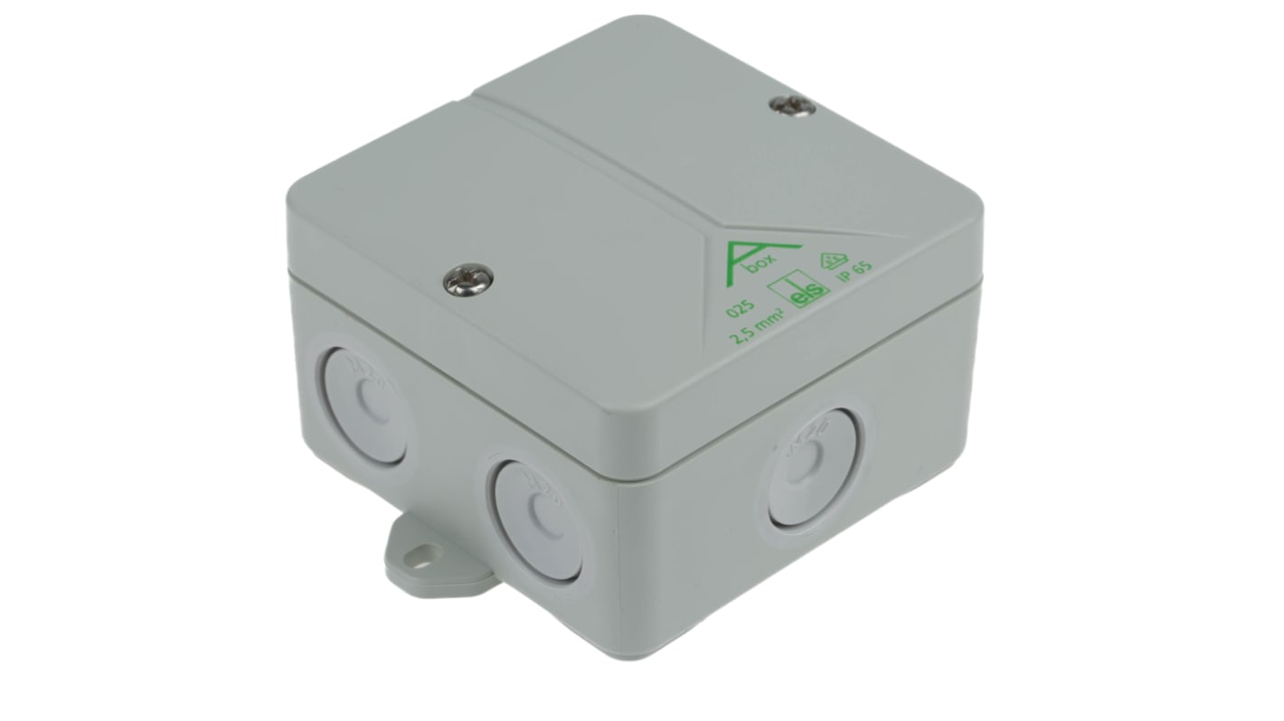 Spelsberg PS接线盒, 80 x 80 x 52mm, 8线路, IP65, Abox系列