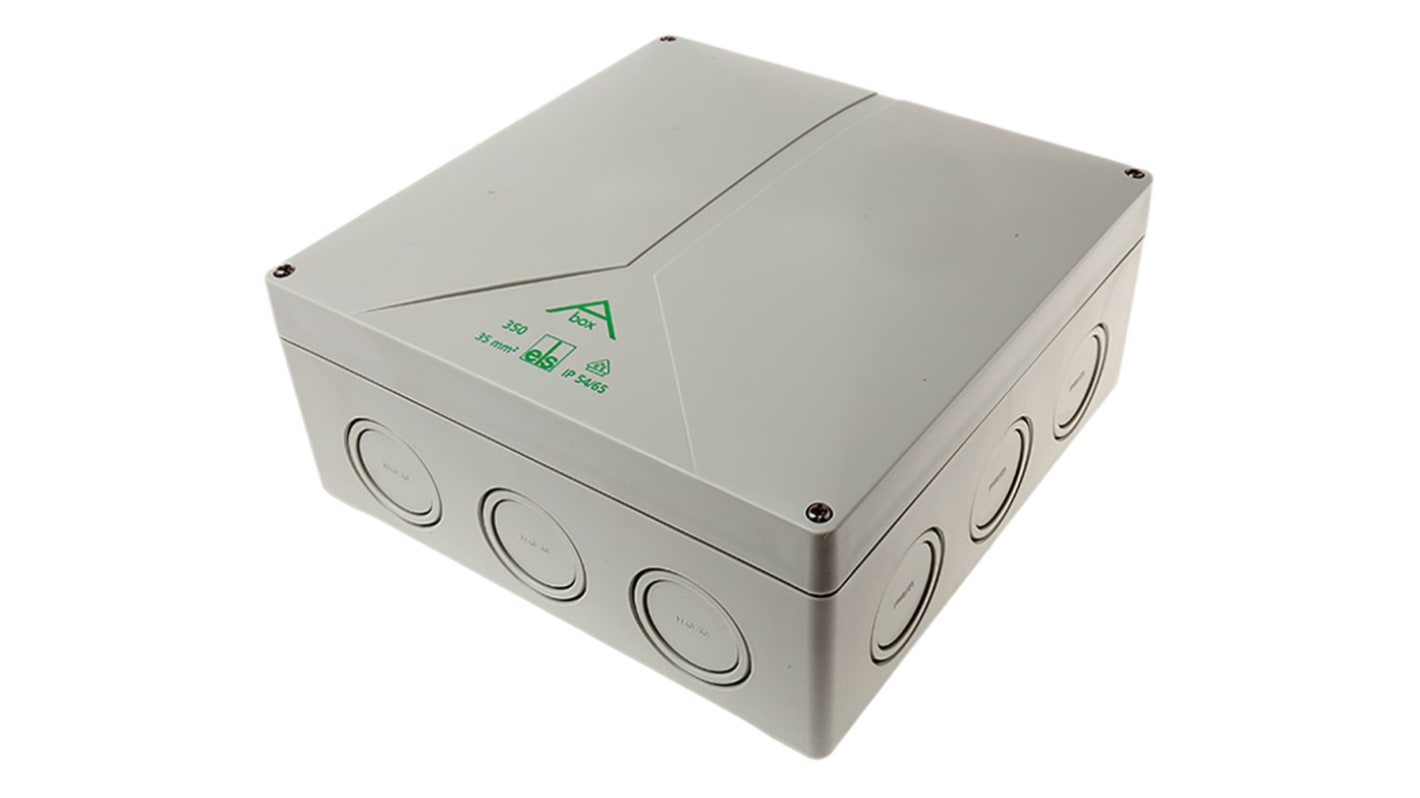 Spelsberg Abox Series Grey Polystyrene Junction Box, IP65, 250 x 250 x 115mm