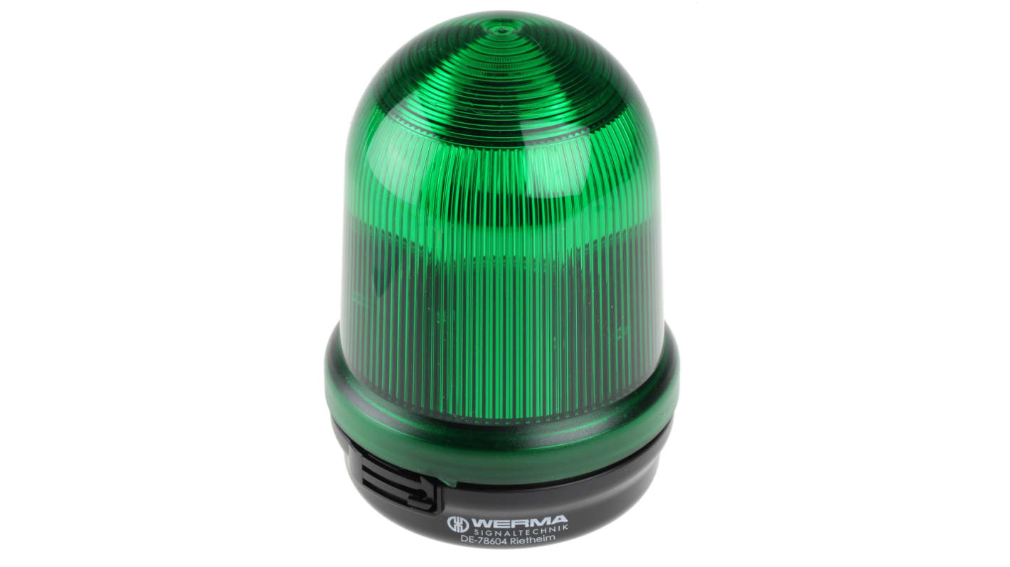 Segnalatore Fisso Werma, A incandescenza, Verde, 12 → 240 V c.a./c.c.