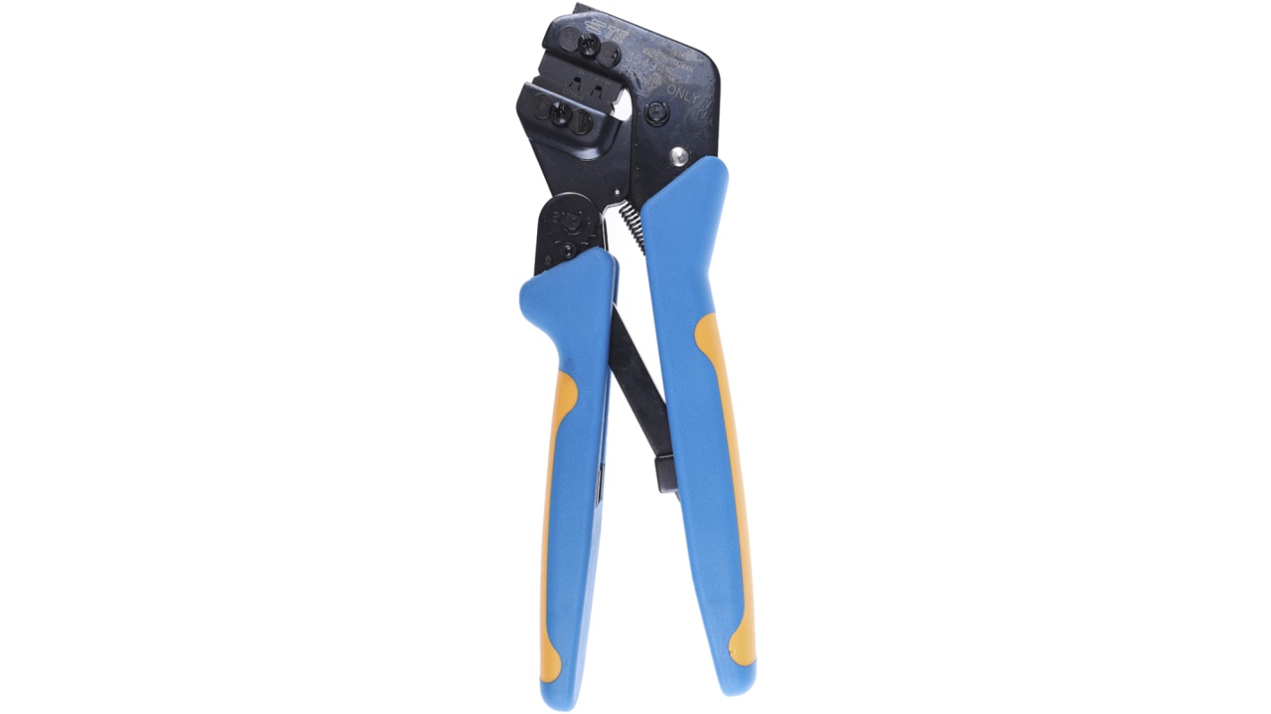 TE Connectivity Pro-Crimper III Ratchet Crimping Tool, Mini-Universal MATE-N-LOK Contacts, Minimum 26AWG, Maximum 22AWG