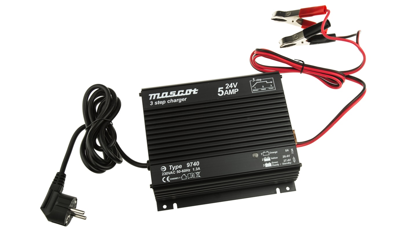 Mascot Battery Charger For Lead Acid 24V 5A with EU plug