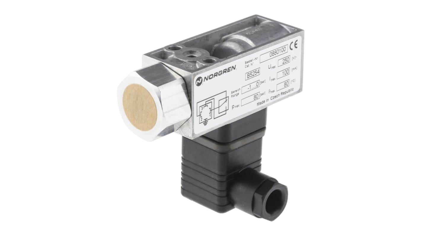 Interrupteur de pression Norgren 18D, 0bar max, G 1/4