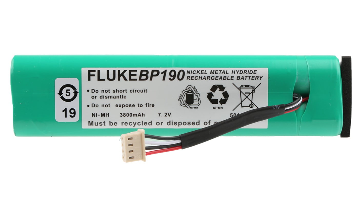 Batteria per oscilloscopio Fluke, modello BP190, per Serie 190, serie 190C, serie 430, batteria NiMH