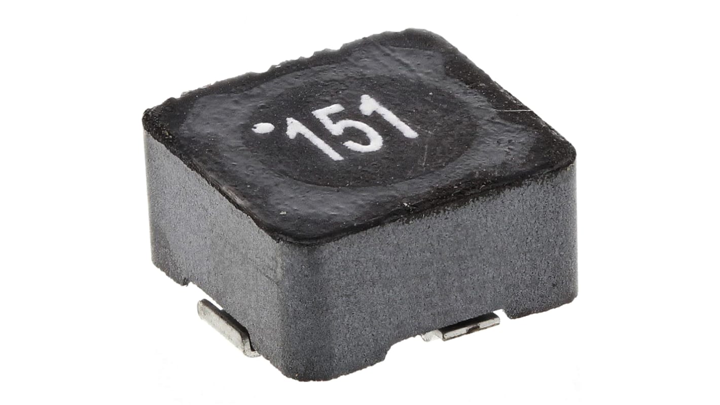 Inductance bobinée CMS 150 μH, 520mA max , dimensions 7.3 x 7.3 x 4.5mm, Blindé, série WE-PD