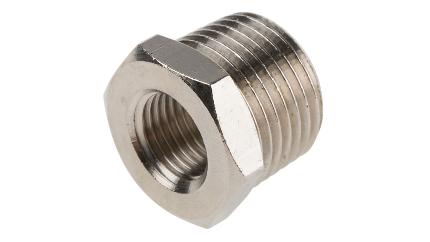 Legris LF3000 Series Straight Threaded Adaptor, R 1/2 Male to G 1/4 Female, Threaded Connection Style