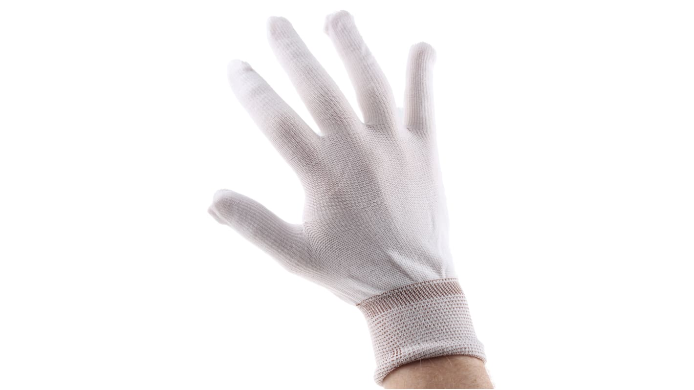 Gants Polyco Healthline Pure Dex Nylon taille 9, Manutention générale, 10 Paires, Blanc