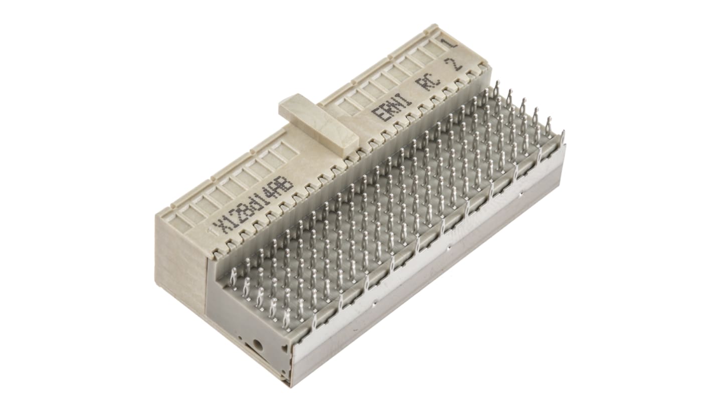Connettore backplane ERNI Femmina, 110 vie, 5 file, passo 2mm, a A pressione Montaggio con foro passante