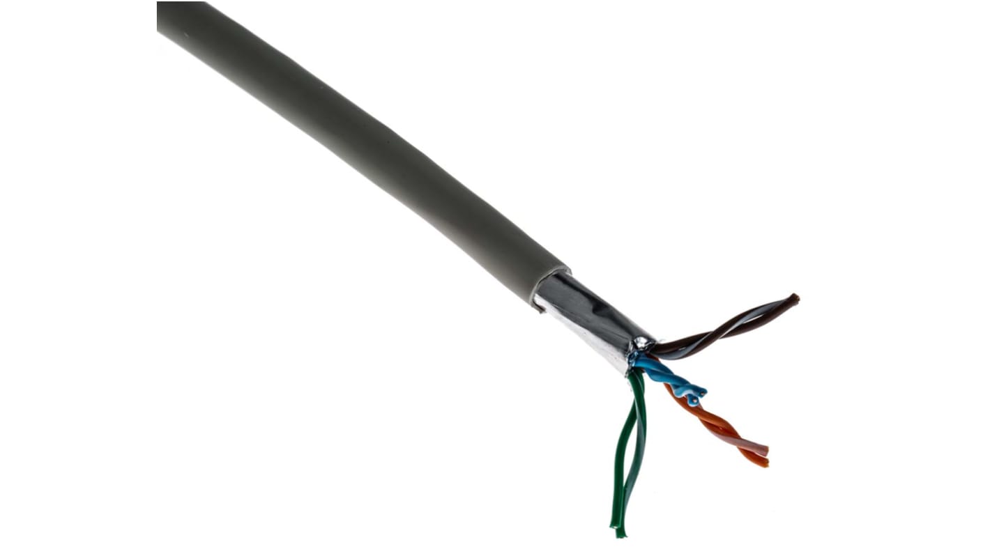 Belden1633ENH, 305m Cat5e, Grey, F/UTPShielded, Unterminated LSZH Sheath