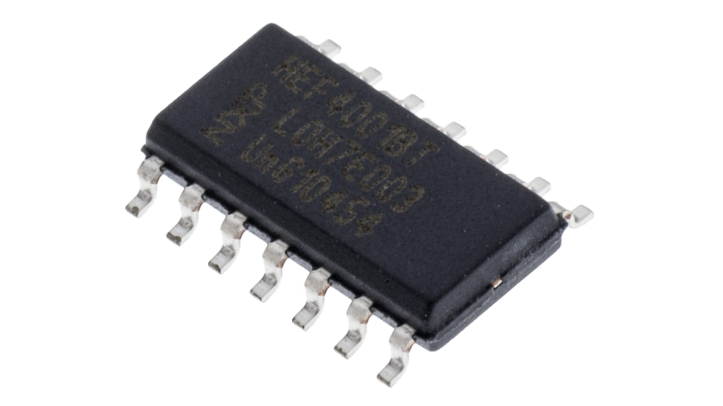 Nexperia HEF4001BT,652, Quad 2-Input NOR Logic Gate, 14-Pin SOIC