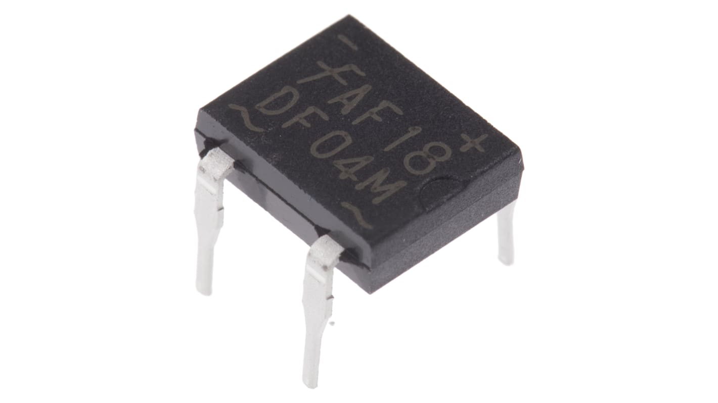 Raddrizzatore a ponte, Monofase, onsemi, Ifwd 1.5A, VRRM 400V, PDIP, Su foro, 4 Pin