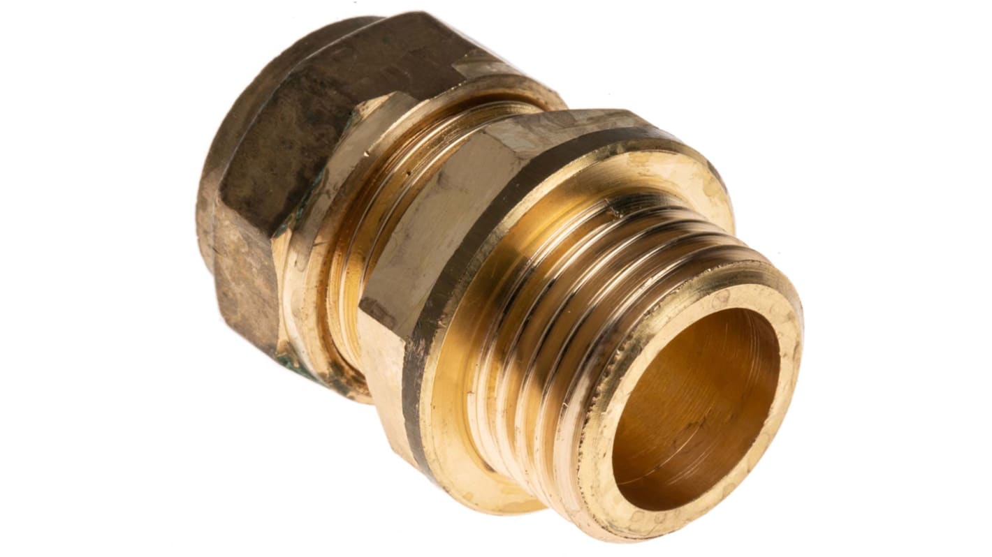 RS PRO Brass Compression Fitting, Straight Coupler