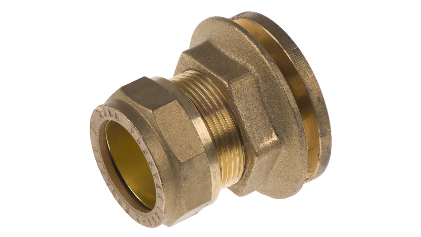 RS PRO Brass Compression Fitting, Straight Coupler