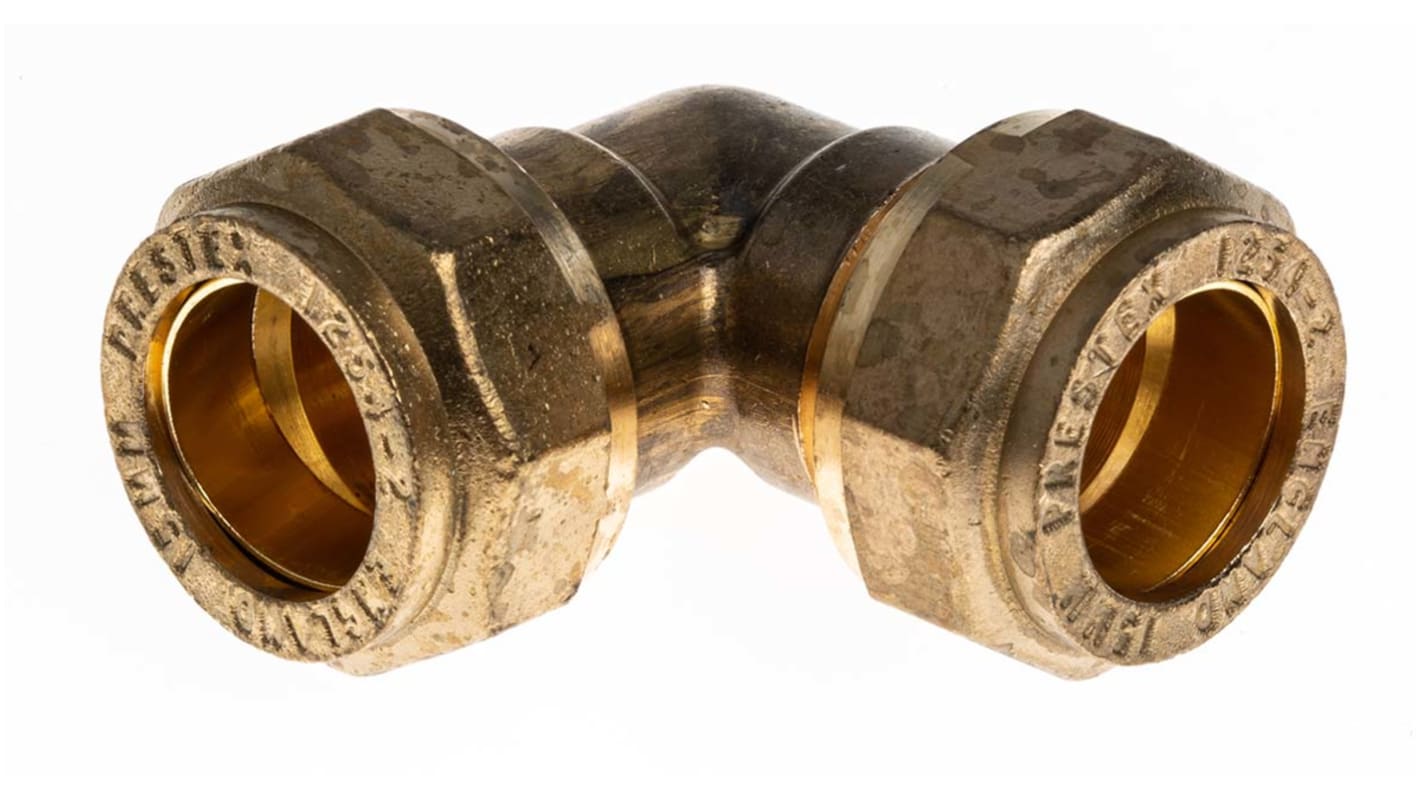 RS PRO Brass Compression Fitting, Elbow Coupler