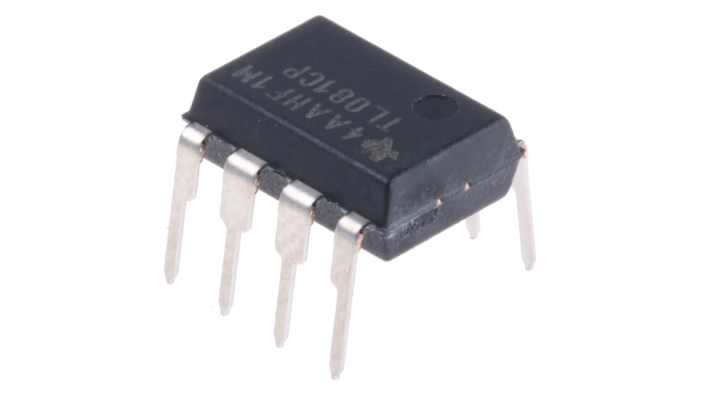 Texas Instruments Operationsverstärker THT PDIP, biplor typ. ±12 V, ±15 V, ±5 V, ±9 V, 8-Pin