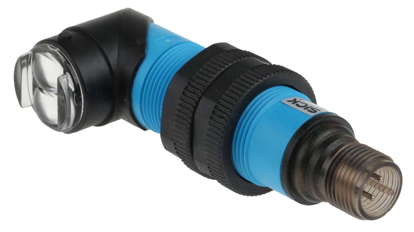 Rs-Online Sensore fotoelettrico Cilindrico SICK a retroriflessione rilevamento 5 mm → 3 7 m. uscita PNP