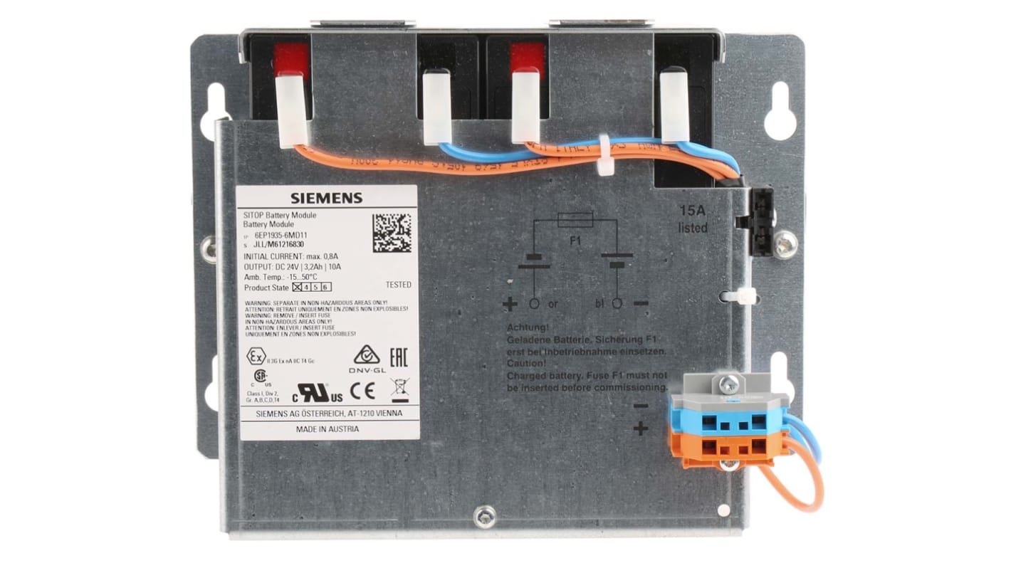 Siemens 24V Screw Sealed Lead Acid Battery, 3.2Ah