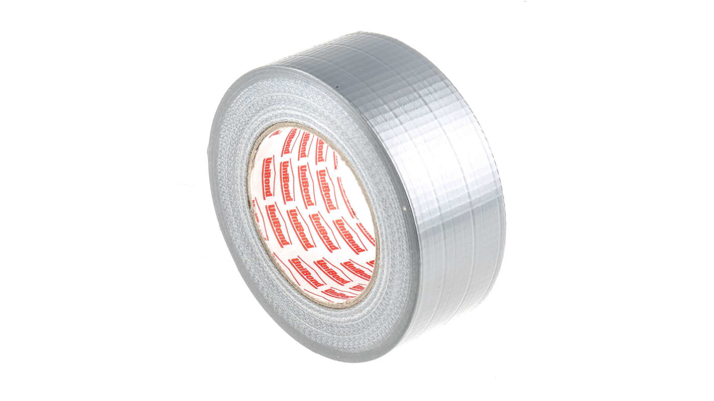 Loctite UniBond Duct Tape Duct Tape, 50m x 50mm, Silver, PE Coated Finish