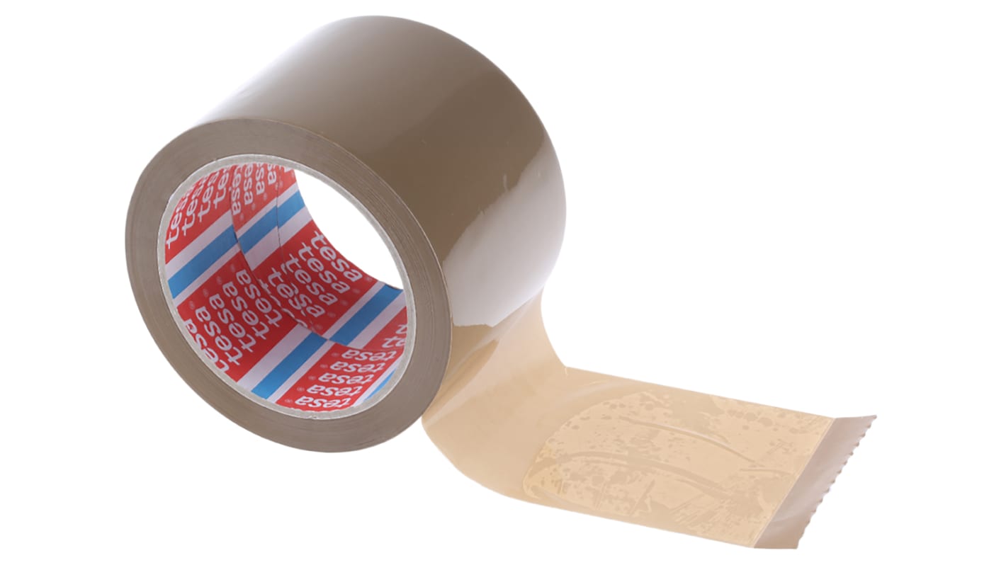 Tesa 4089 Brown Packing Tape, 66m x 75mm