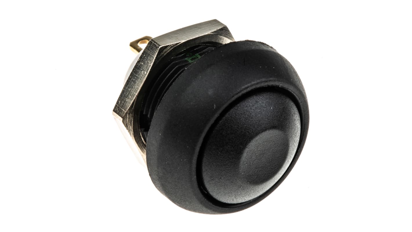 APEM IS Series Series Push Button Switch, Momentary, Panel Mount, 13.6mm Cutout, SPST, 32V ac, IP67