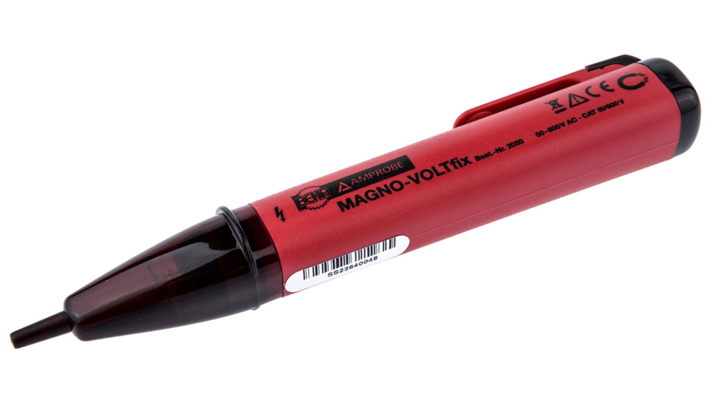 Beha-Amprobe FT100002050B 感应电笔, 检测50V 交流至600V 交流, AAA电池, 25mT灵敏度