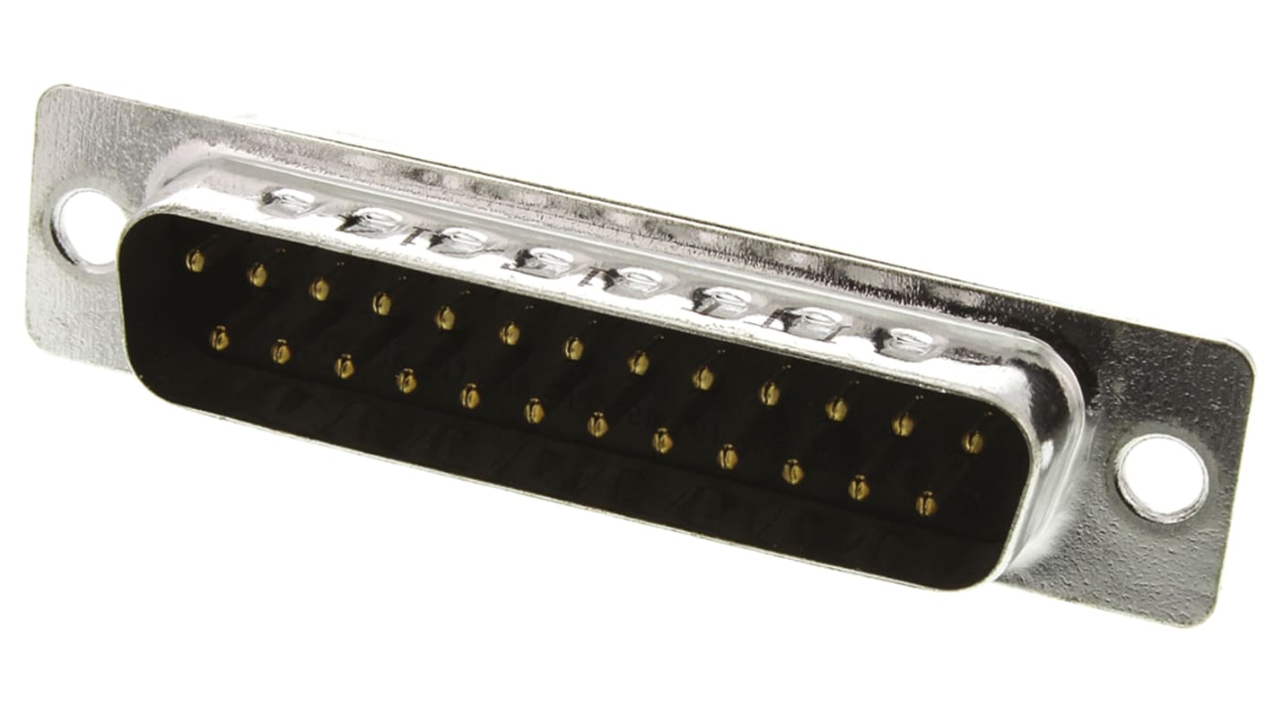 ITT Cannon ZD* 25 Way Panel Mount D-sub Connector Plug, 2.77mm Pitch
