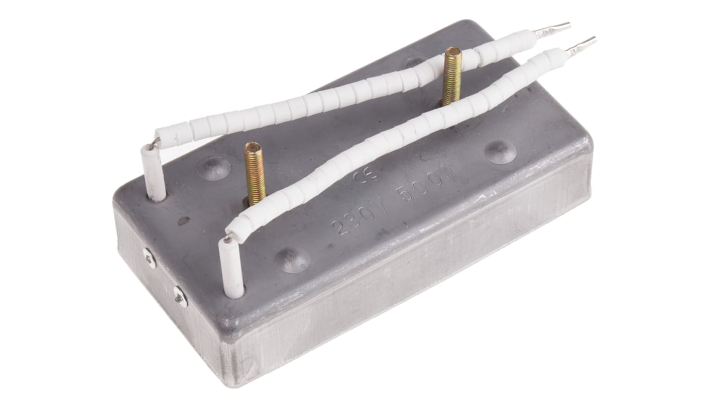 RS PRO 石英加热器 加热元件, 500 W, 230 V 交流, 123.5mm长, 62.5mm宽, 22mm厚