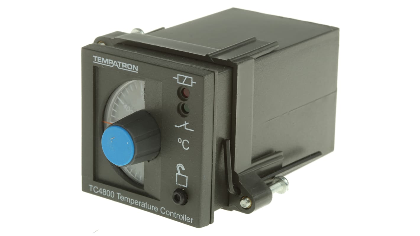 Tempatron 1/16 DIN On/Off Temperature Controller, 48 x 48mm, 1 Output Relay, 110 → 230 V ac Supply Voltage