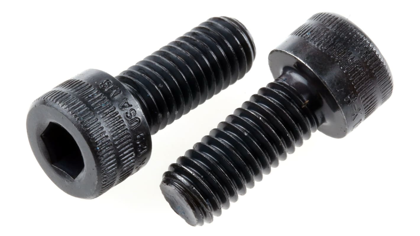 Holo-Krome Black, Self-Colour Steel Hex Socket Cap Screw, DIN 912, M8 x 20mm