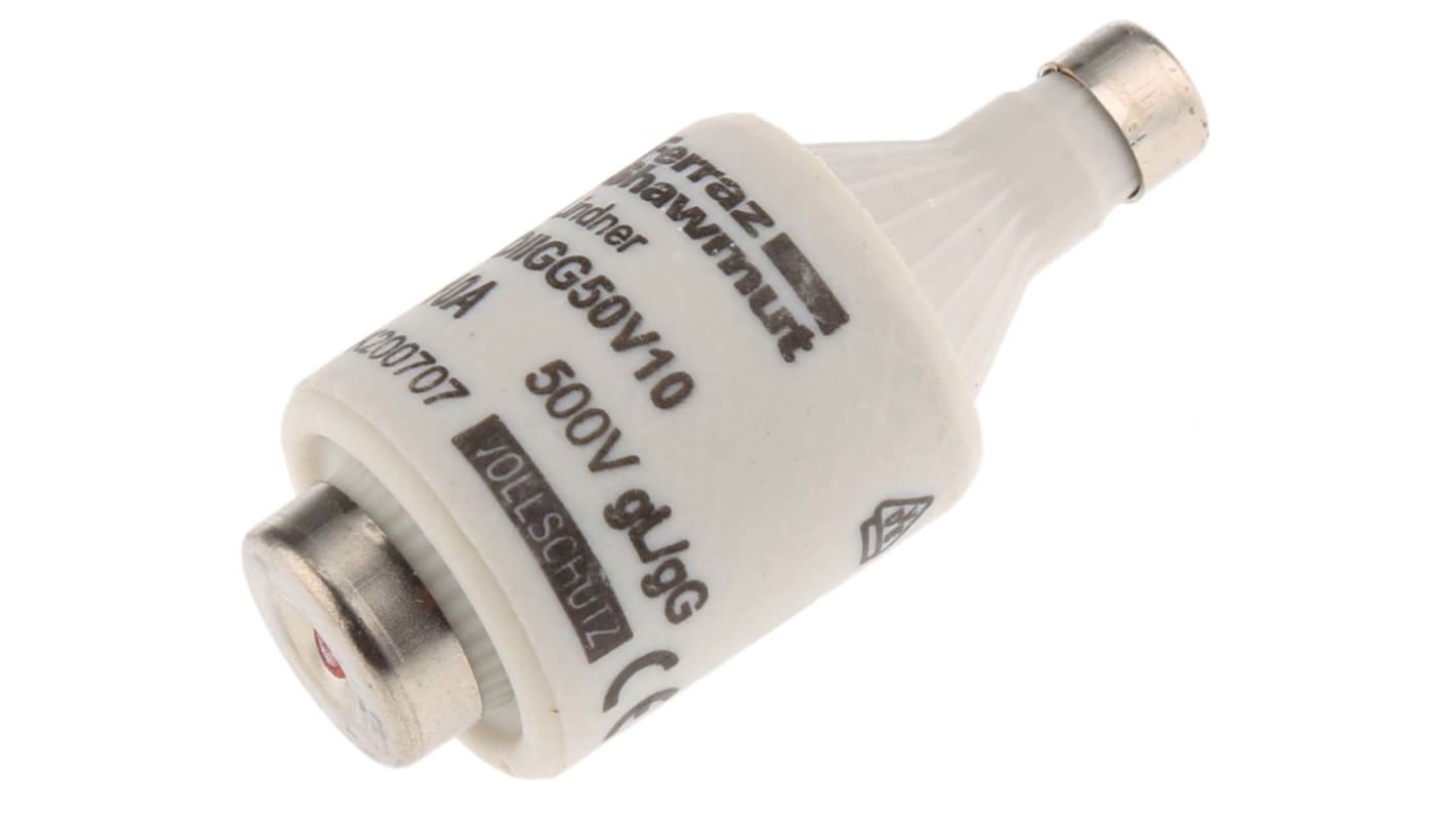 Mersen 10A DII Diazed Fuse, E27 Thread Size, gG, 500V