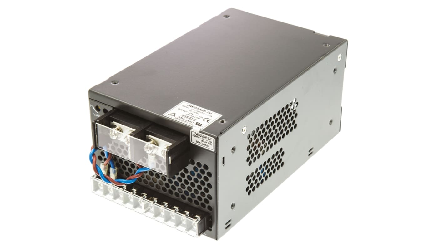 TDK-Lambda Switching Power Supply, JWS240P-24, 24V dc, 10A, 240W, 1 Output, 120 → 330 V dc, 85 → 265 V ac