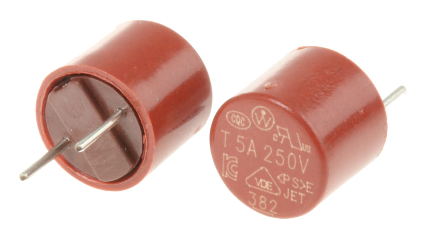 Littelfuse Sicherung, nicht rückstellend 5A radial 250V ac Nylon T ø 8.5mm 8mm, Raster 5.08mm