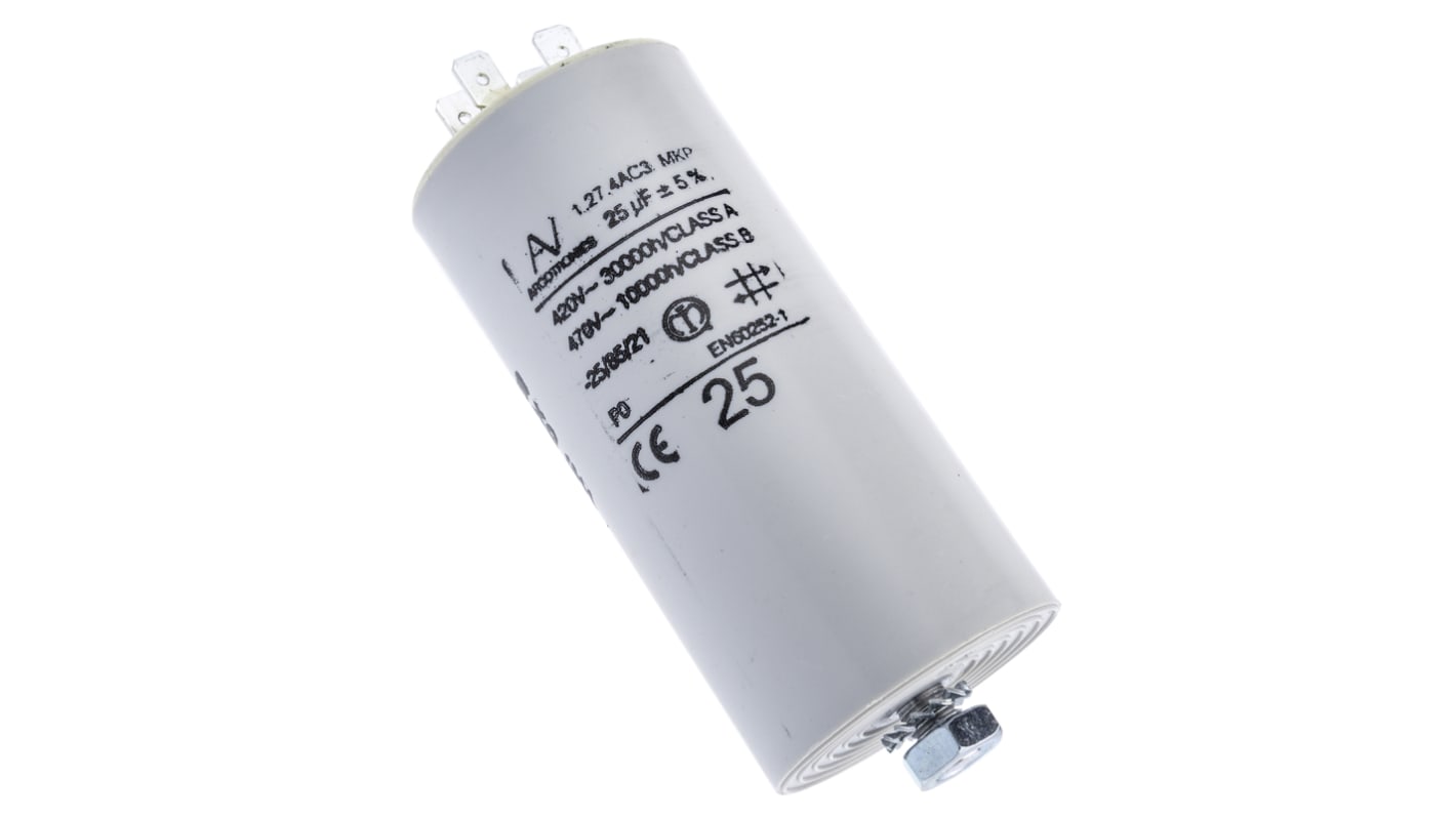 KEMET C27 Folienkondensator 25μF ±5% / 470V ac, Schraubmontage