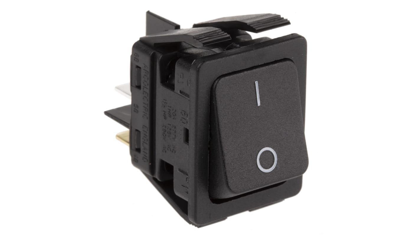 Arcolectric (Bulgin) Ltd DPST, On-Off Rocker Switch Panel Mount