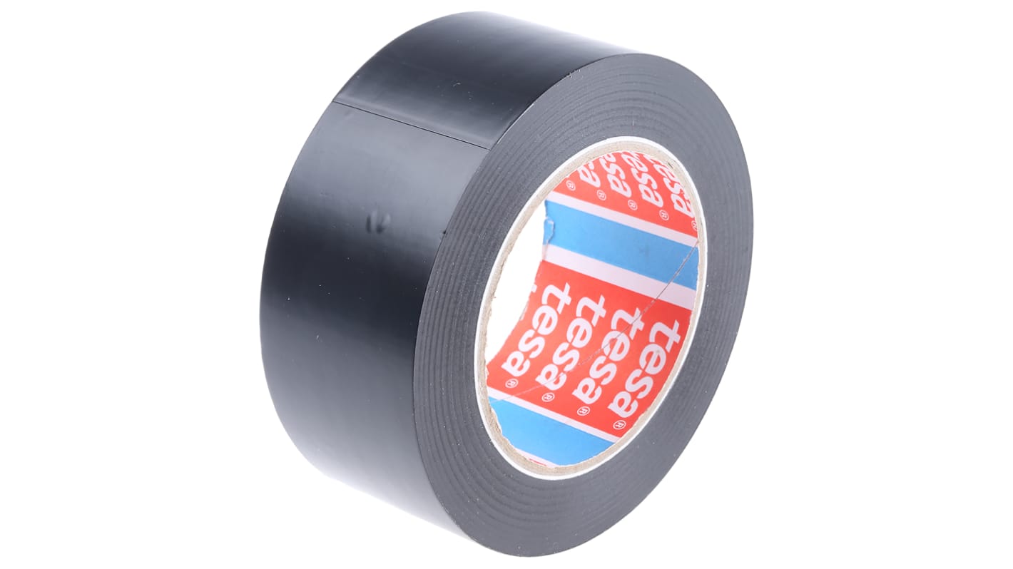 Tesa 4169, 4169 Black PVC 33m Lane Marking Tape, 0.18mm Thickness