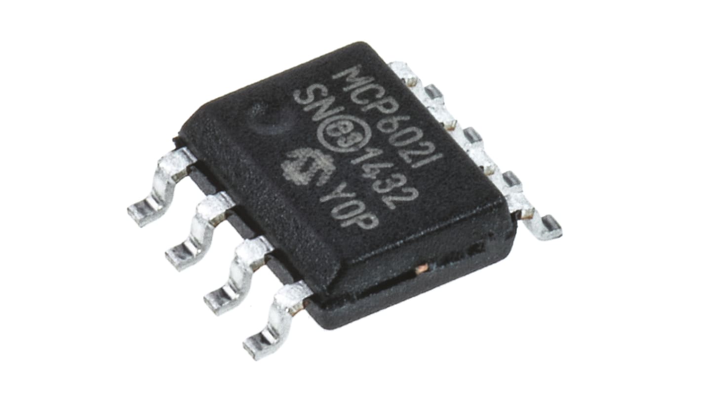 Amplificateur opérationnel Microchip, montage CMS, alim. Simple, SOIC 2 8 broches