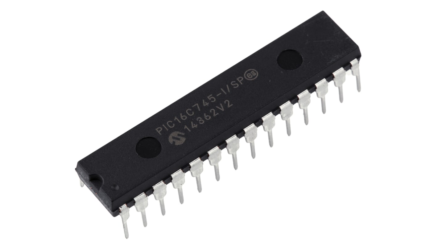 Microchip マイコン, PIC, 24MHz, 8 K x 14ワード, EPROM, 28-Pin SPDIP