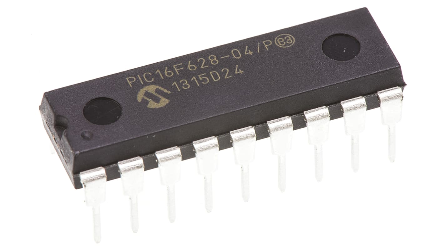 Microchip PIC16F系列单片机, PIC内核, 18针, PDIP封装, 0CAN通道