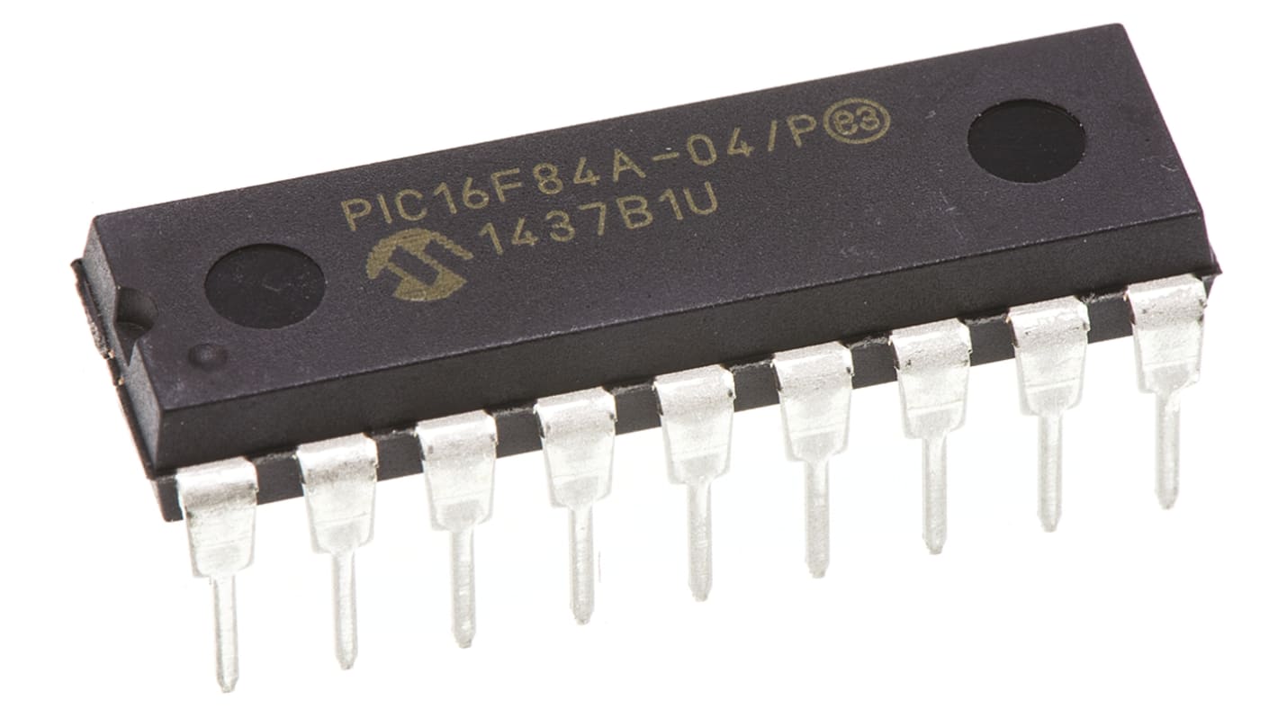 Microchipマイコン, PIC, 4MHz, 1024, フラッシュ, 18-Pin PDIP