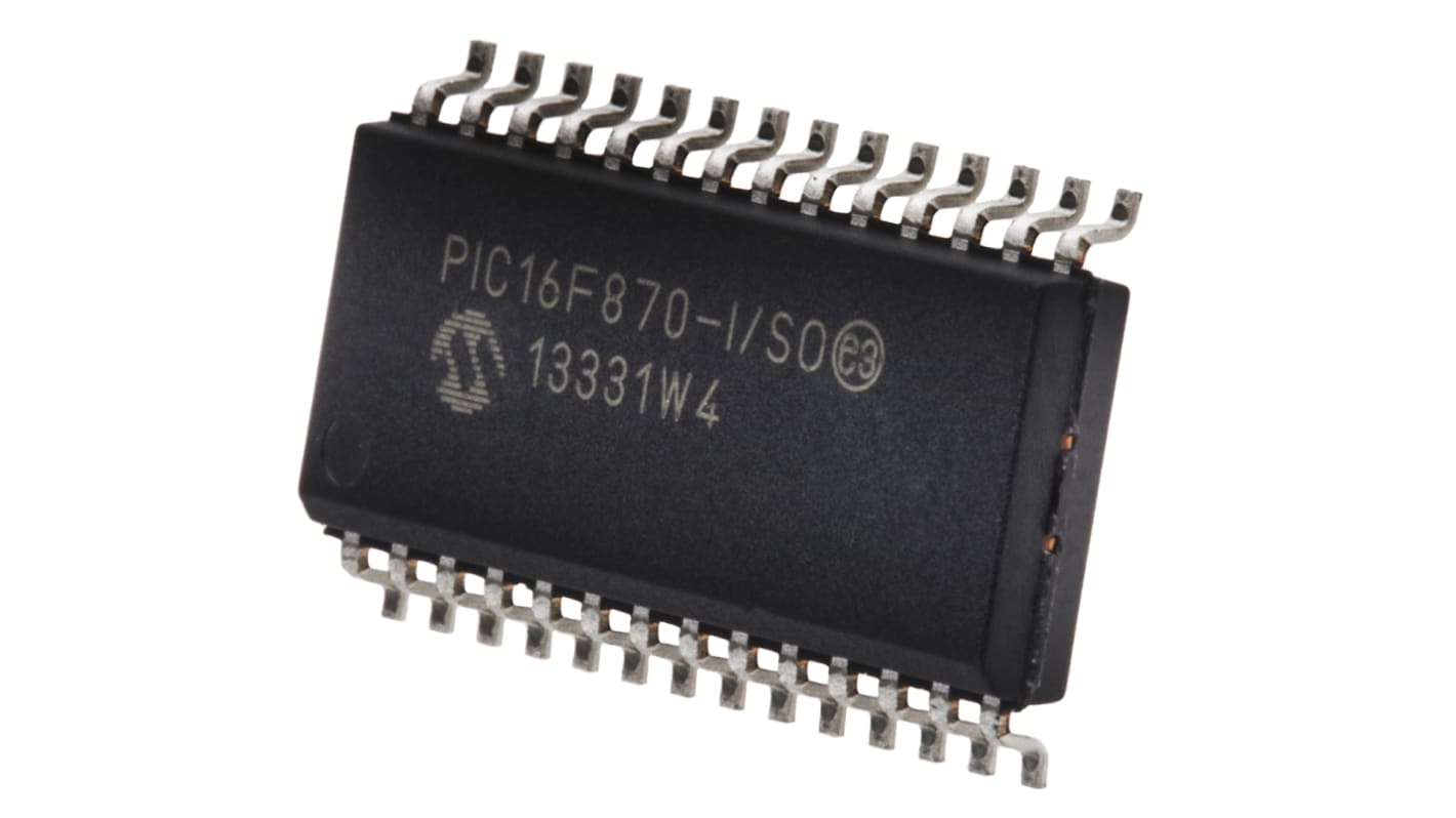 PIC16F870-I/SO | Microchip マイコン, PIC, 20MHz, 2 K x 14 PIC16F870-I/SO | Microchip マイコン, PIC, 20MHz, 2 K x 14