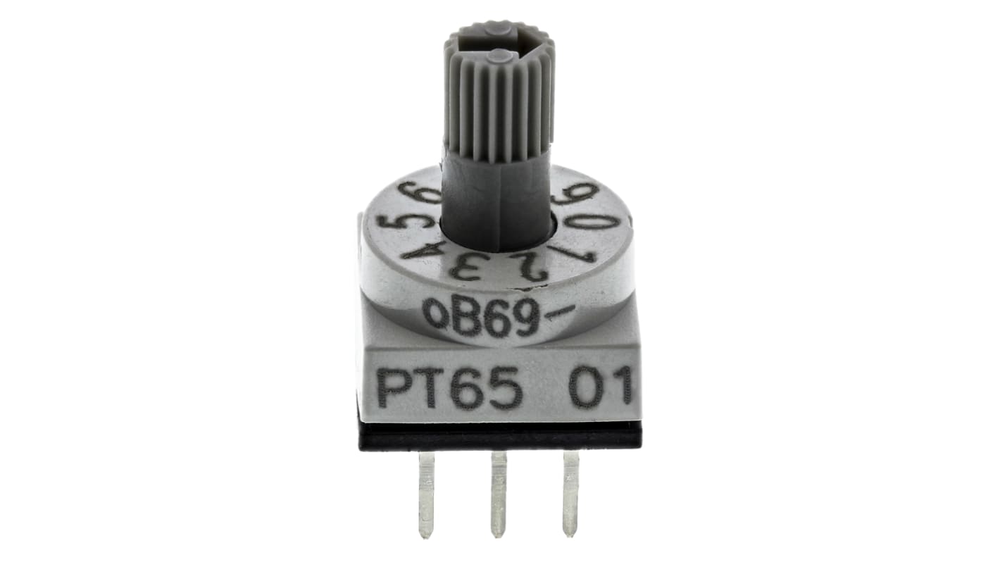 Hartmann 10 Way Through Hole DIP Switch, Spindle Actuator
