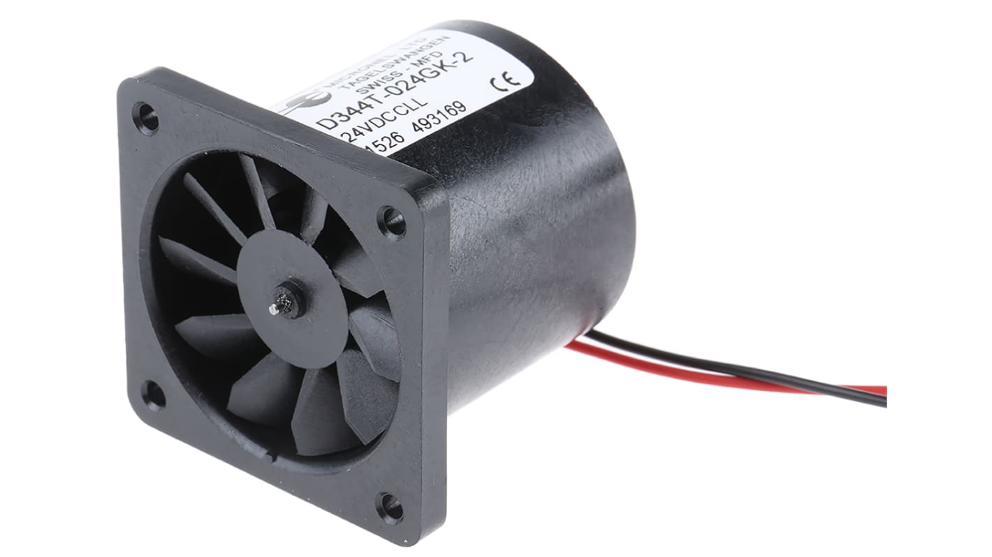 Micronel D340T Series Axial Fan, 24 V dc, DC Operation, 16.56m³/h, 960mW, 50mA Max, 40 x 40 x 36mm