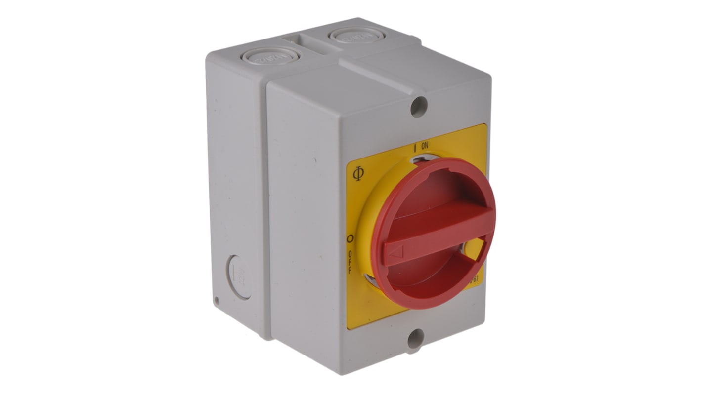 Kraus & Naimer 3P Pole Isolator Switch - 32A Maximum Current, 11kW Power Rating, IP66, IP67