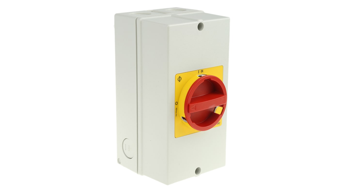 Kraus & Naimer 3P Pole Isolator Switch - 63A Maximum Current, 22kW Power Rating, IP66, IP67