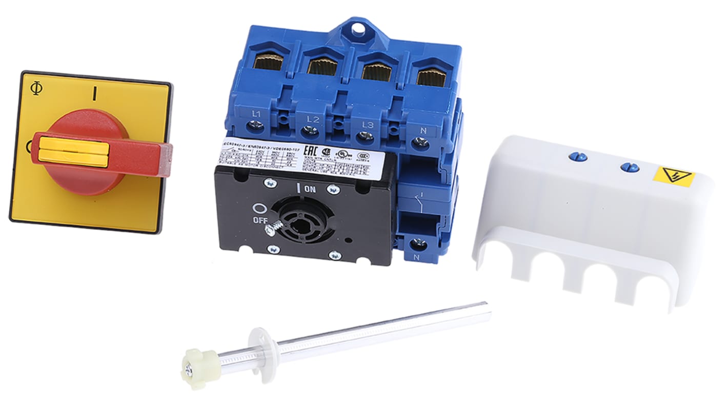 Interruttore di isolamento Kraus & Naimer KG80.T204/GBA302.VE, 4P, 80A, 690V ca, IP65
