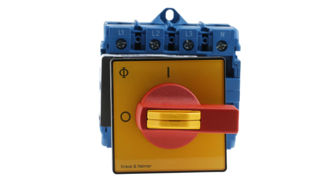 Interruttore di isolamento Kraus & Naimer KG100.T204/GBA302.VE, 4P, 100A, 690V ca, IP65