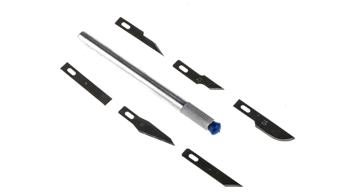 RS PRO 115mm Steel Precision Craft Knife Set