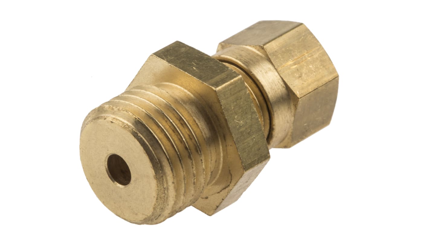 RS PRO, 1/4 BSPP Compression Fitting for Use with Thermocouple or PRT Probe, 3mm Probe, RoHS Compliant Standard