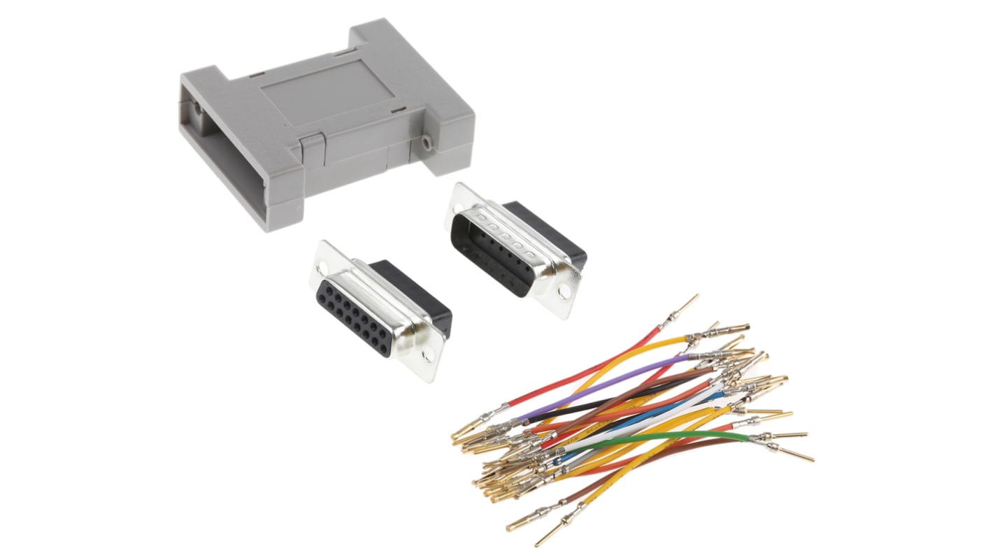 RS PRO D Sub Adapter Male 15 Way D-Sub to Female 15 Way D-Sub