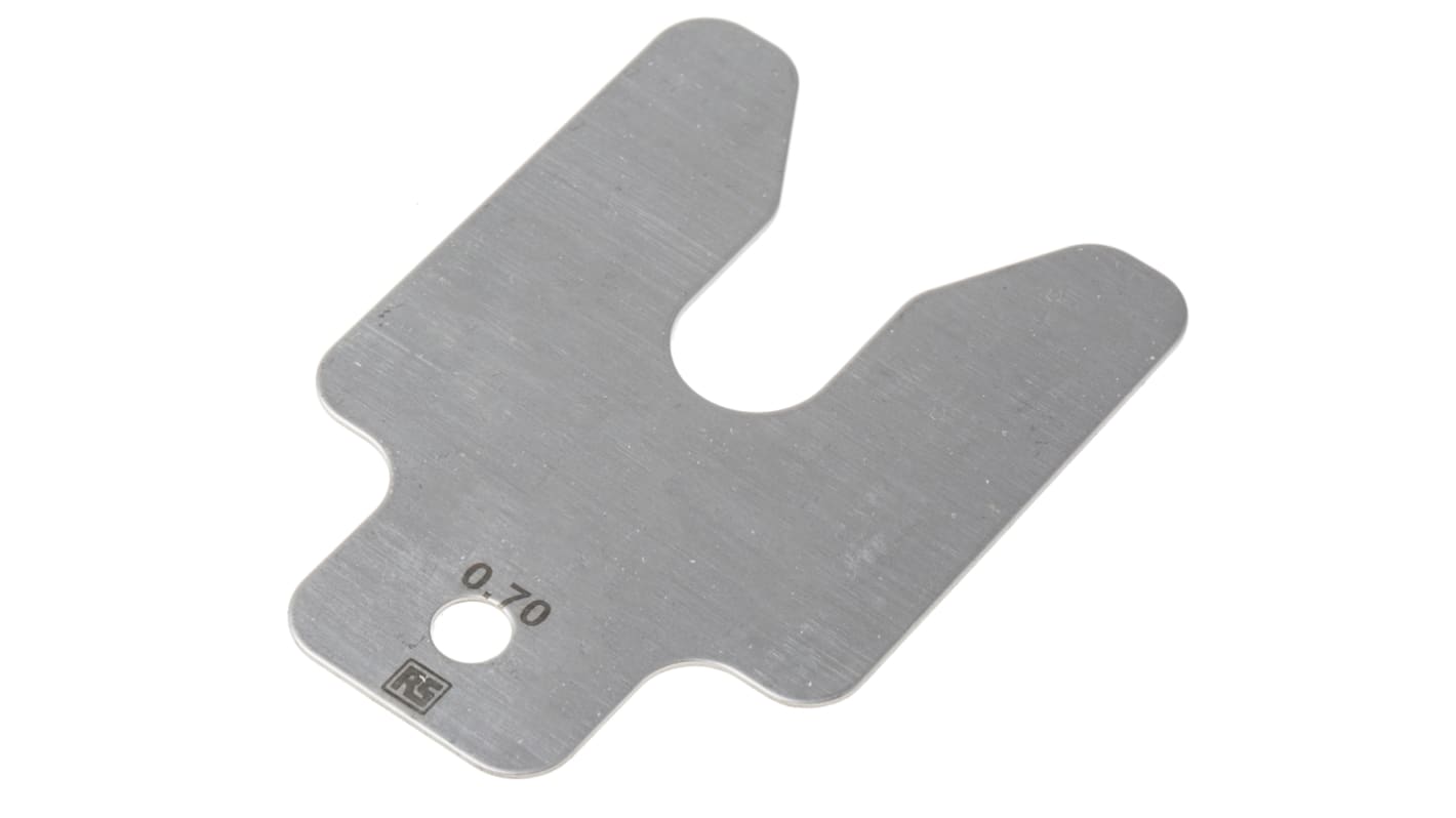 Stainless Steel Pre-Cut Shim, 50mm x 50mm x 0.7mm