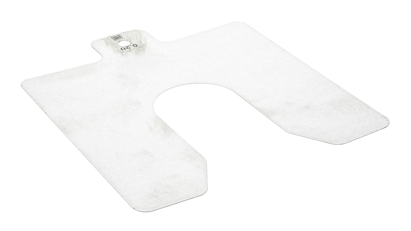 Stainless Steel Pre-Cut Shim, 100mm x 100mm x 0.2mm